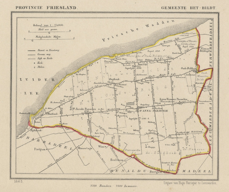 map communityplan Gemeente Het Bildt by Kuyper (Kuijper)