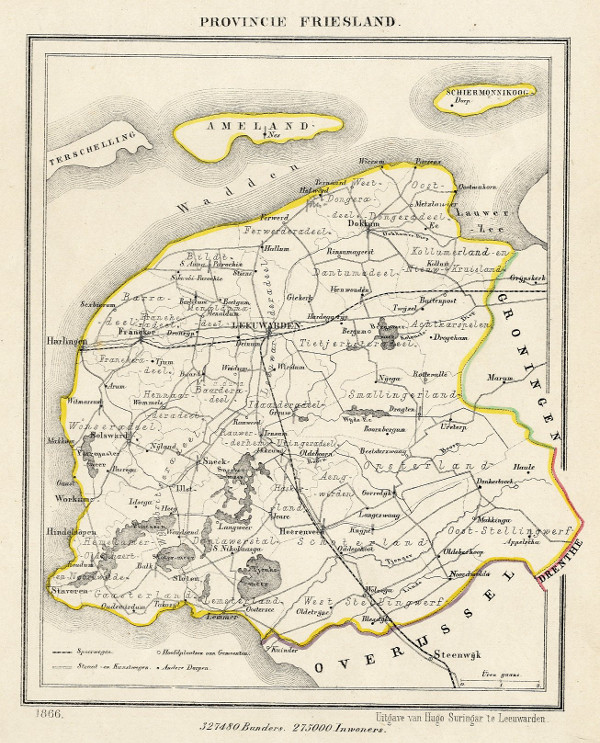 map communityplan Provincie Friesland by Kuyper (Kuijper)