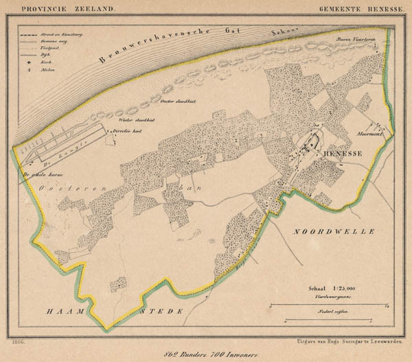 map communityplan Gemeente Renesse by J Kuyper