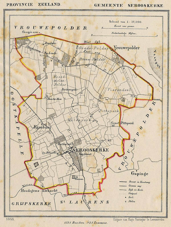 image of map communityplan Gemeente Serooskerke (Walcheren) by J Kuyper map communityplan Gemeente Serooskerke (Walcheren) by J Kuyper