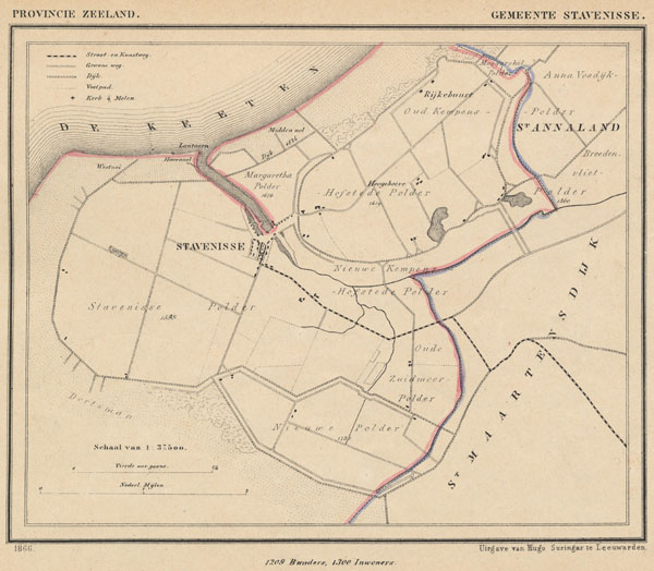 map communityplan Gemeente Stavenisse by J Kuyper