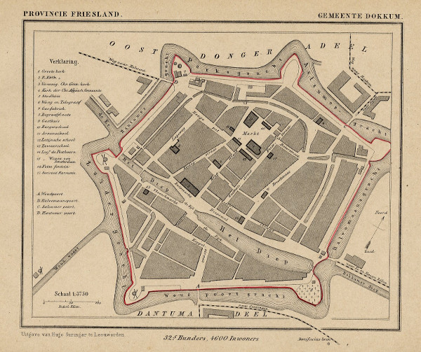 map communityplan Gemeente Dokkum by Kuyper (Kuijper)