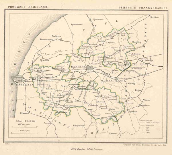map communityplan Gemeente Franekeradeel by Kuyper (Kuijper)