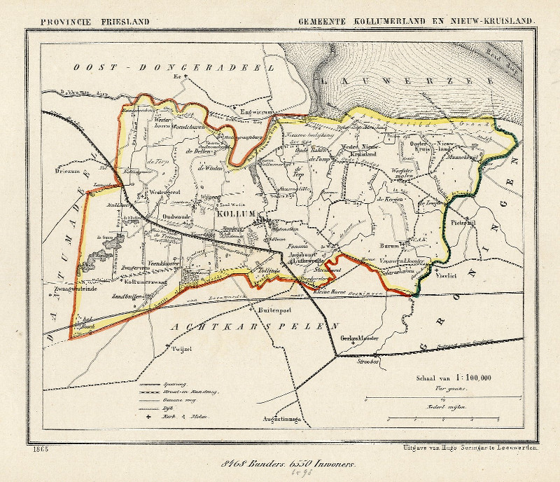 Gemeente Kollumerland en Nieuw-Kruisland by Kuyper (Kuijper)