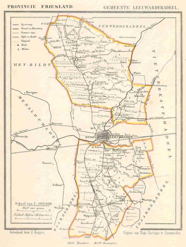 map communityplan Gemeente Leeuwarderadeel by Kuyper (Kuijper)