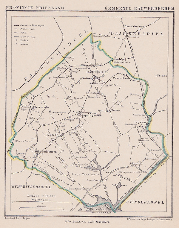 map communityplan Gemeente Rauwerderhem by Kuyper (Kuijper)
