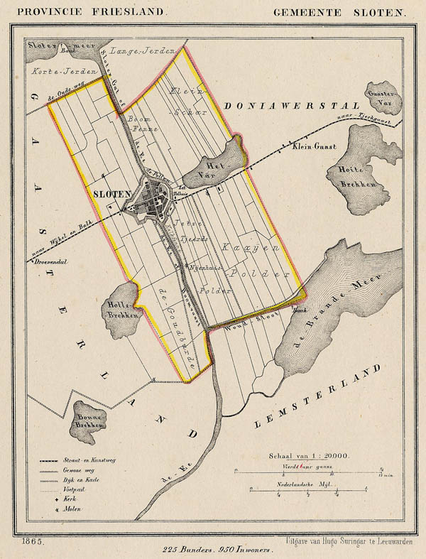 map communityplan Gemeente Sloten by Kuyper (Kuijper)