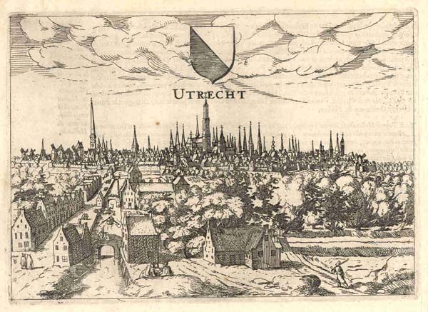 birdseye view Utrecht by Guicciardini