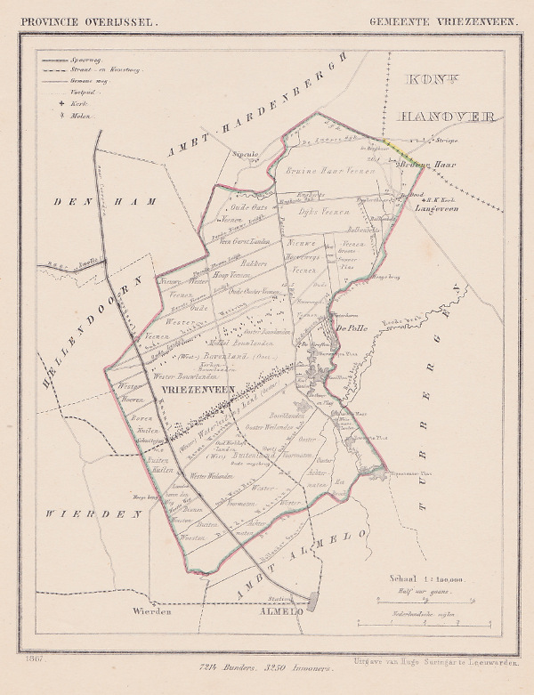 map communityplan Gemeente Vriezenveen by Kuyper (Kuijper)