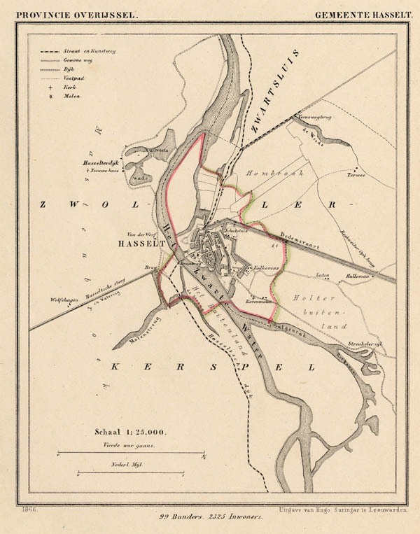 map communityplan Gemeente Hasselt by Kuyper (Kuijper)