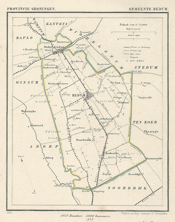 map communityplan Gemeente Bedum by Kuyper (Kuijper)