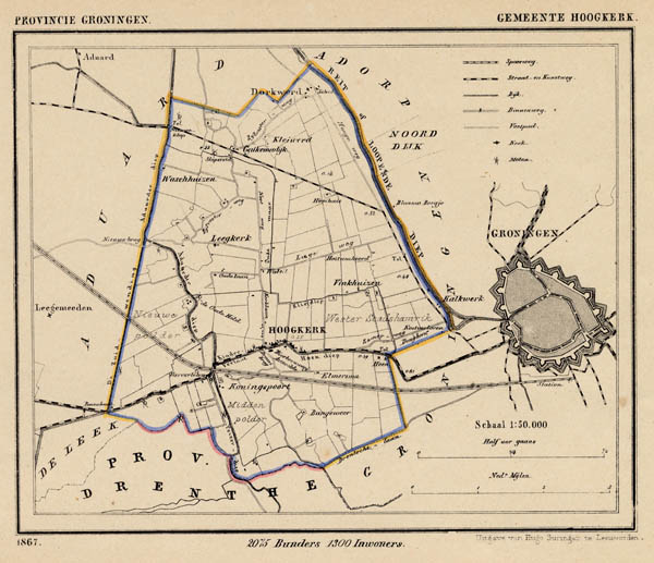 map communityplan Gemeente Hoogkerk by Kuyper (Kuijper)