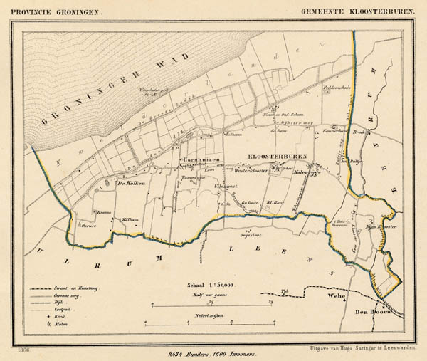 map communityplan Gemeente Kloosterburen by Kuyper (Kuijper)