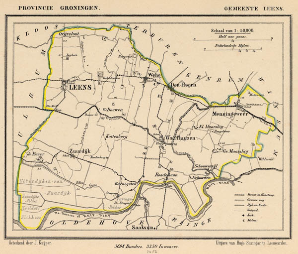 map communityplan Gemeente Leens by Kuyper (Kuijper)