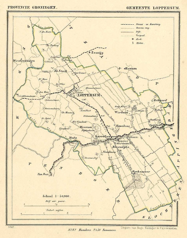 map communityplan Gemeente Loppersum by Kuyper (Kuijper)