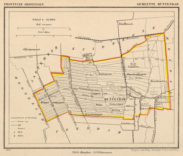 map communityplan Gemeente Muntendam by Kuyper (Kuijper)