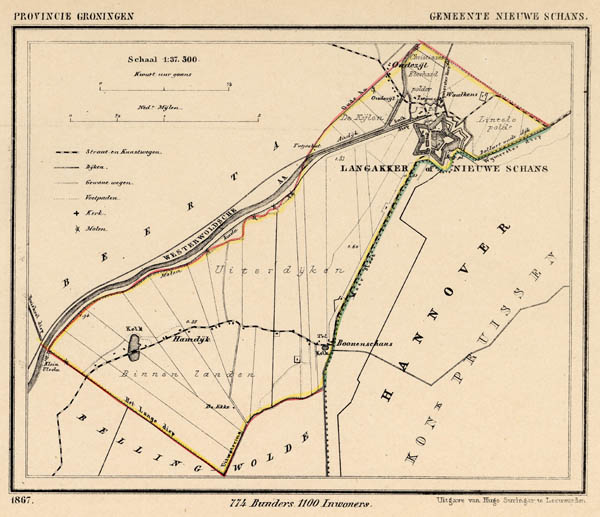 map communityplan Gemeente Nieuwe Schans by Kuyper (Kuijper)