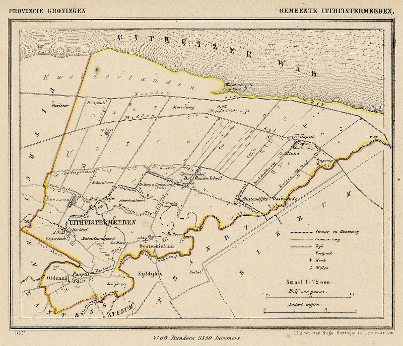 Gemeente Uithuistermeeden (Uithuizermeeden) by Kuyper (Kuijper)