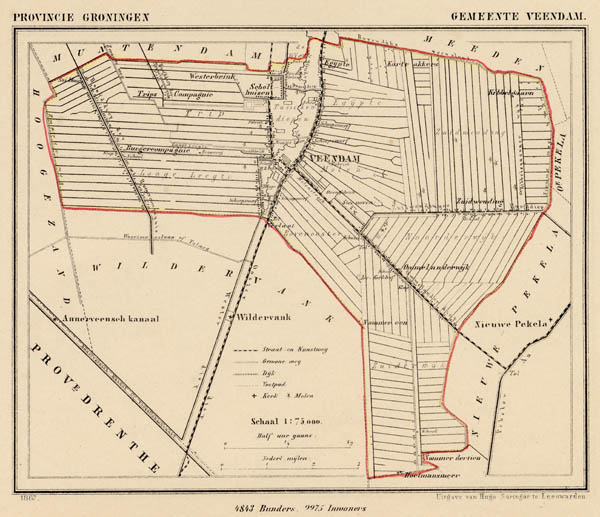 map communityplan Gemeente Veendam by Kuyper (Kuijper)