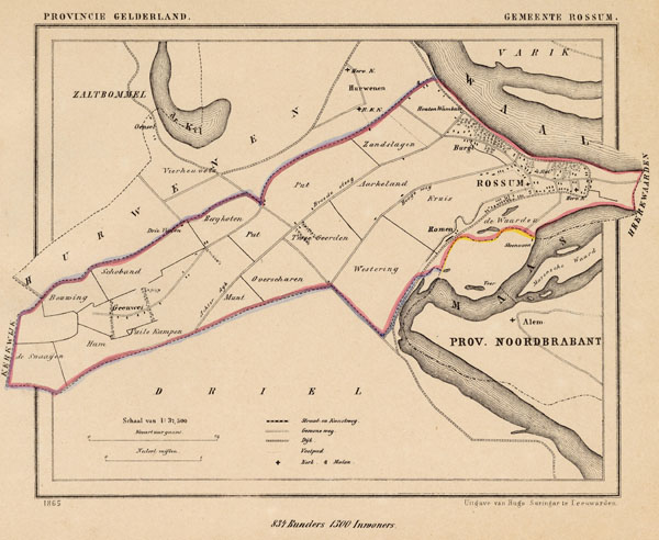 map communityplan Rossum by Kuyper (Kuijper)