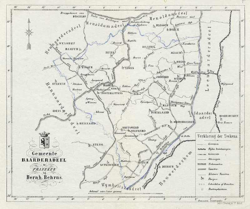 Gemeente Baarderadeel te Franeker bij Bernh. Behrns by Bernhard Behrns