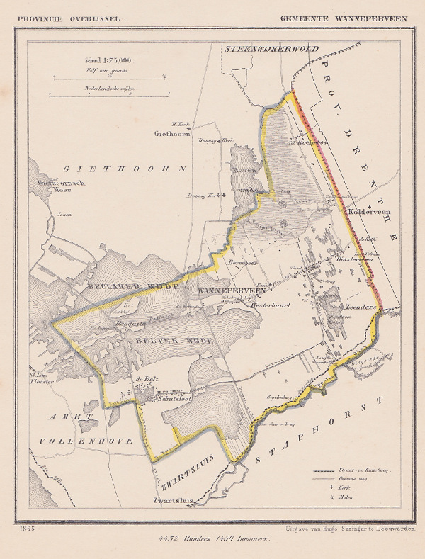 map communityplan Gemeente Wanneperveen by Kuyper (Kuijper)