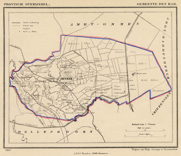 map communityplan Gemeente Den Ham by Kuyper (Kuijper)