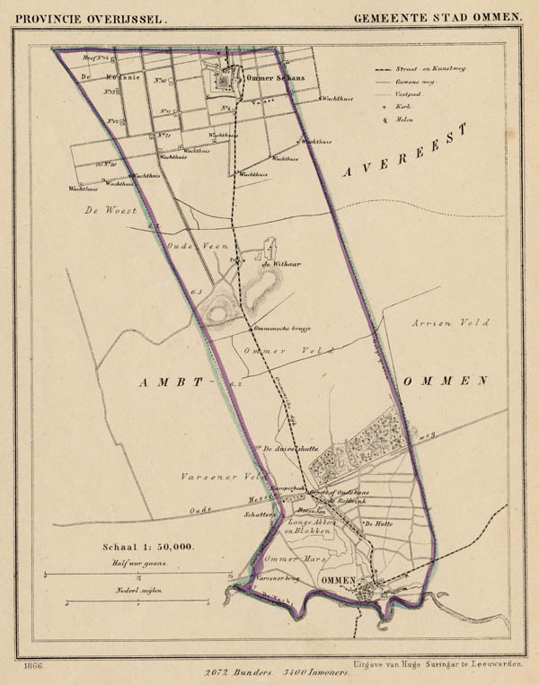 map communityplan Gemeente Ommen Stad  by Kuyper (Kuijper)