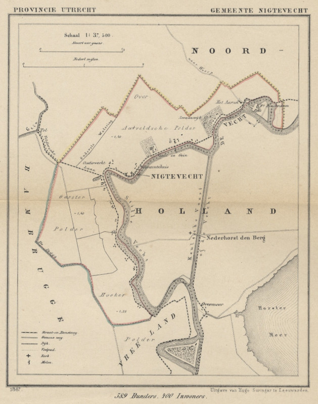 map communityplan Gemeente Nigtevecht by Kuyper (Kuijper)