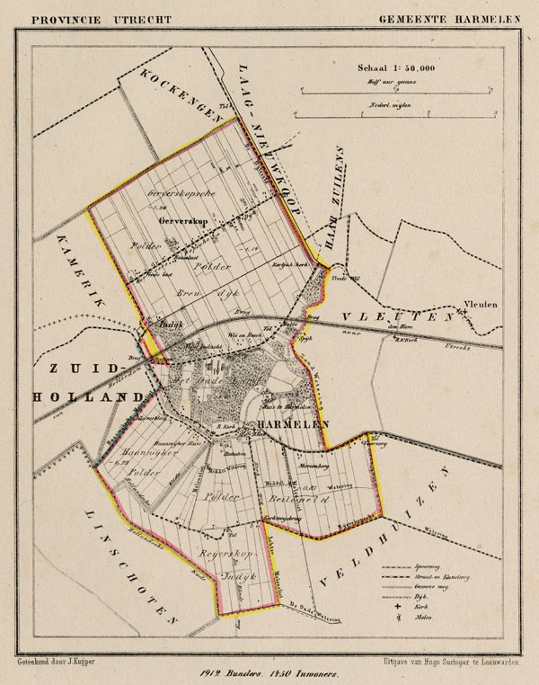 map communityplan Gemeente Harmelen by Kuyper (Kuijper)