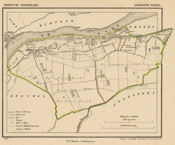 map communityplan Wamel by Kuyper (Kuijper)