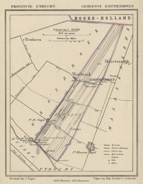 map communityplan Gemeente Achttienhoven by Kuyper (Kuijper)