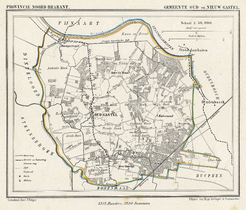 map communityplan Gemeente Oud- en Nieuw Gastel by Kuyper (Kuijper)
