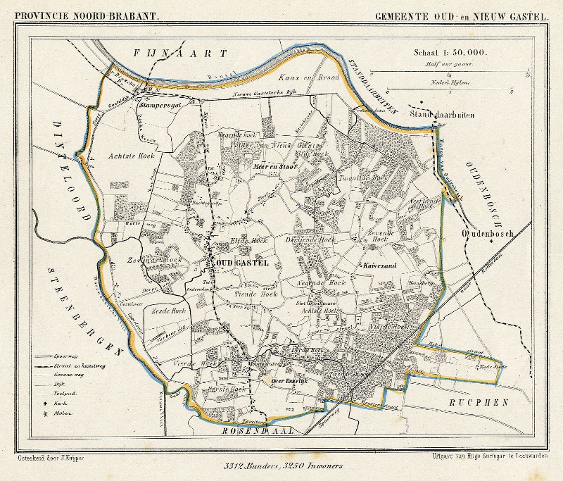 Gemeente Oud- en Nieuw Gastel by Kuyper (Kuijper)