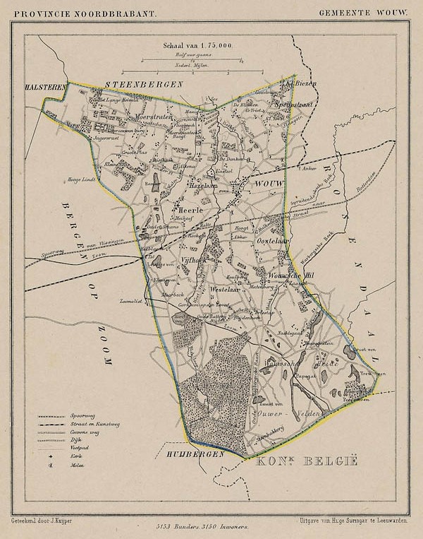 map communityplan Gemeente Wouw by Kuyper (Kuijper)