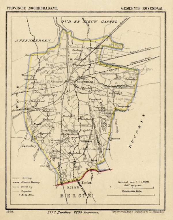 map communityplan Gemeente Rosendaal by Kuyper (Kuijper)