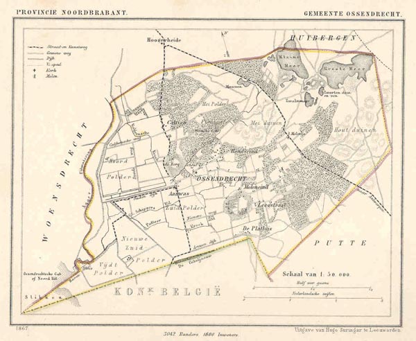 map communityplan Gemeente Ossendrecht by Kuyper (Kuijper)