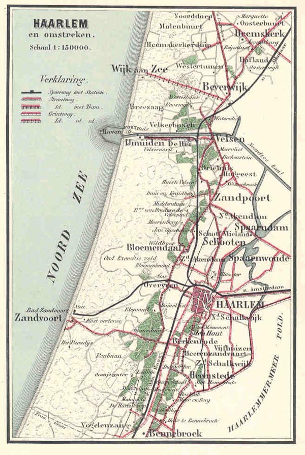 map Haarlem en Omstreken by Craandijk