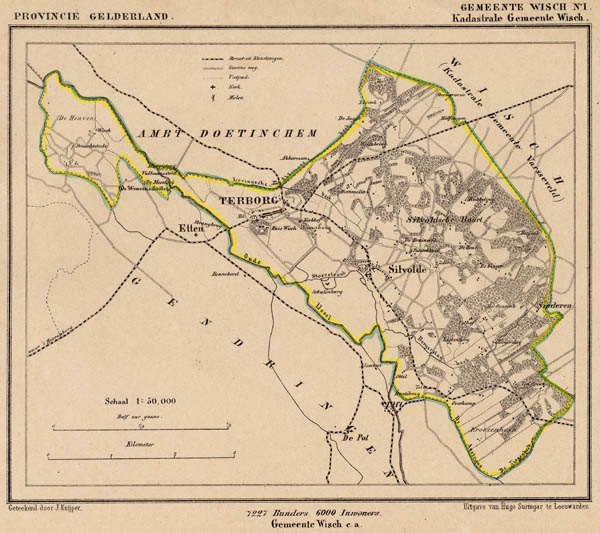 map communityplan Wisch (Kad gem Terborg e.a.) by Kuyper (Kuijper)