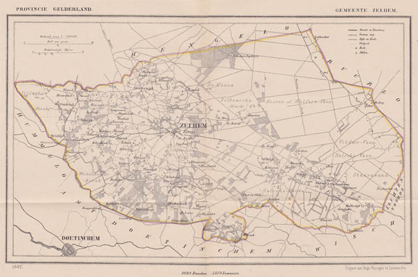 map communityplan Zelhem by Kuyper (Kuijper)