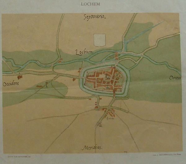 plan Lochum by Jacob van Deventer