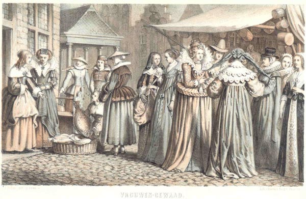 print Vrouwen-gewaad by v.d. Kellen