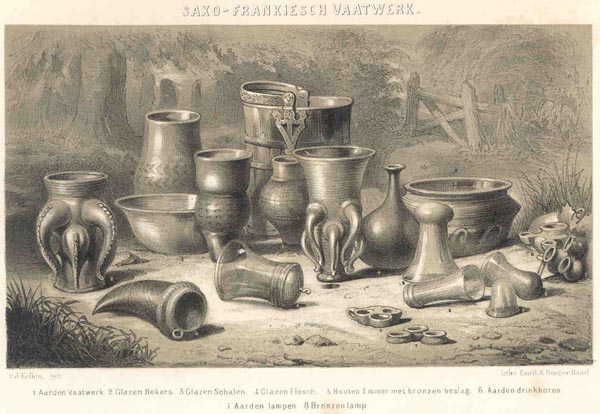 print Saxo-Frankiesch vaatwerk by V.D. Kellen