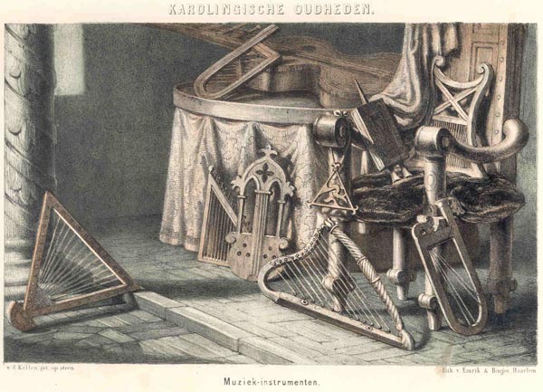 print Karolische Oudheden. Meubelen by v.d. Kellen