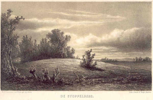 print De Stoppelberg by H.D. Kruseman van Elten
