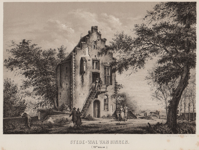 Stede-wal van binnen (18e eeuw) by nn