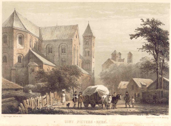 view Sint Pieters-kerk by C. Springer