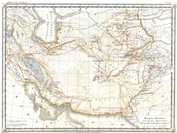 map Regnum Persicum  by Menke