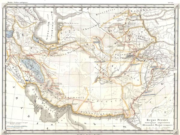 map Regnum Persicum  by Menke