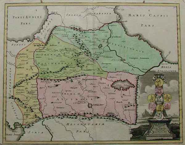 map Armenia Utraque by Weigel